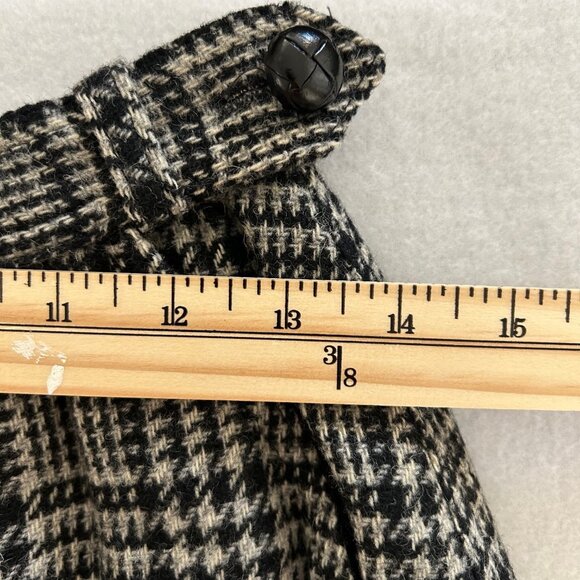 Evan-Picone Skirt Plaid SZ12 100% Wool High-Waist Pleated Union 1980s Vintage - Picture 8 of 9